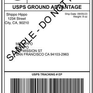USPS Ground Advantage Shipping Label